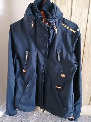 Buy Superdry Men's Black/Orange Wind Attacker Coat/Jacket, Medium (Rarely Used)  • 40£