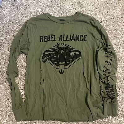 Buy Disney Star Wars Galaxy Edge Rebel Alliance Long Sleeve Shirt • 18.94£