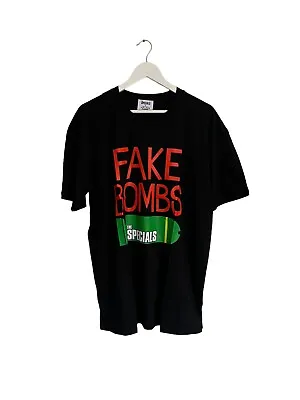 Buy Vintage Supply X The Specials Fake Bombs Tour T Shirt Black Size L NWOT • 14.99£