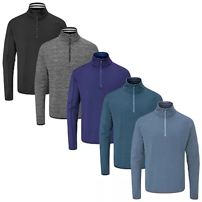 Buy 2024 Stuburt Men Avalanche Half Zip Mid Layer Top Golf Sweater Thermal Insulated • 24.95£