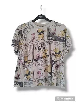 Buy Ladies Disney Winnie The Pooh Tshirt Size S - 10/12 • 5.99£