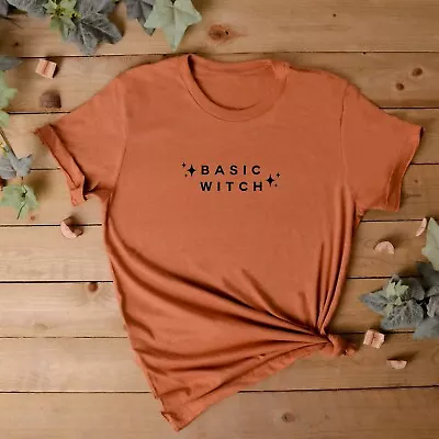 Buy AUTUMN CLOTHING Unisex TShirt | Basic Witch | Halloween TShirt | Trending Autumn • 12.95£