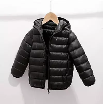 Buy Boys Girls Toddler Winter Parka Thick Jacket Hoodie Hooded Coat Age 2-9 Years / • 4.99£