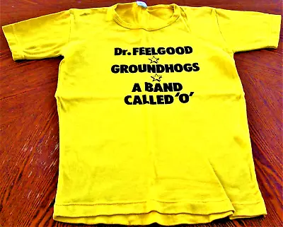 Buy Dr. Feelgood Groundhogs Band Called O Rare Concert T-shirt Perpignan France 1976 • 90£