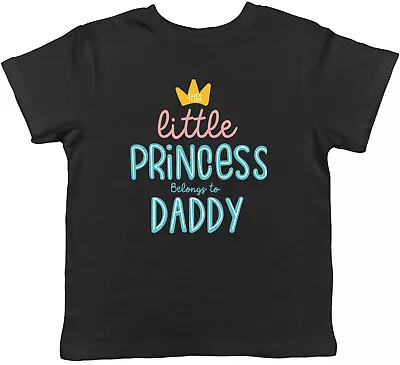 Buy Father's Day Little Princess Kids T-Shirt Belongs To Daddy Childrens Boys Girls • 5.99£