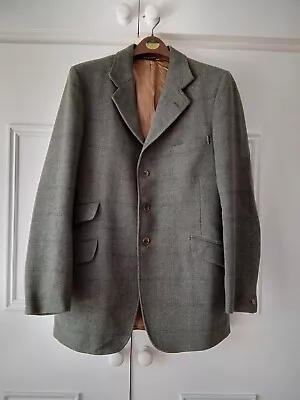 Buy Mans Vintage  Wool Tweed Carters Of Salisbury Jacket Pit- Pit 19.5  Charity Sale • 25£