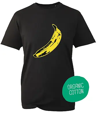 Buy Andy Warhol T Shirt Yellow Banana Style 60's 70s Retro Organic Gift Sizes To 6XL • 14.97£