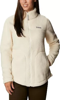 Buy Columbia Women's West Bend Full Zip Sherpa Jacket | Chalk | Large • 42.63£