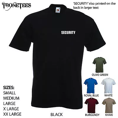 Buy 'SECURITY' . Larger Text On Back. Men's T-shirt. S-XXL.  • 11.69£