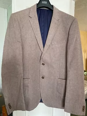 Buy Men's Linen Jacket 'MAINE At Debenhams' Large Fawn Brand New No Tags ONLY £13.99 • 13.99£