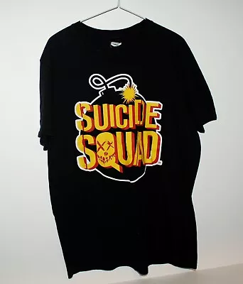 Buy Suicide Squad Movie Graphic Print Black Tee Shirt Gildan Softstyle • 6.99£