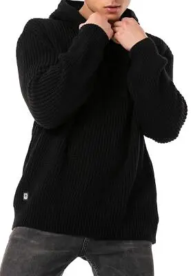 Buy Redbridge Men's Knitted Jumper Hoodie With Hood Sweatshirt Knit Hoody • 29.04£
