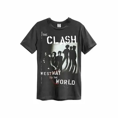 Buy Amplified The Clash West Way To World Official Merch T-Shirt Dark Grey New • 23.80£
