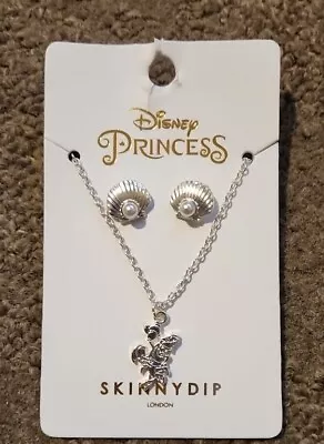Buy Skinnydip Disney Princess Little Mermaid Sebastian Necklace & Earrings Set New • 12.99£