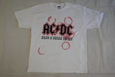 Buy Ac/dc Have A Drink On Me Circles T Shirt New Official Band Group Seconds • 9.99£