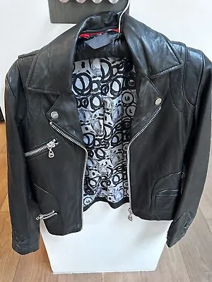 Buy Doma Leather Moto Jacket Size Small • 25£