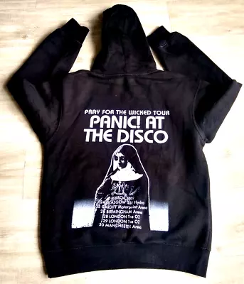 Buy Panic At The Disco Pray For The Wicked Tour Black Hoodie Drawstrings Size:M (12) • 4.99£