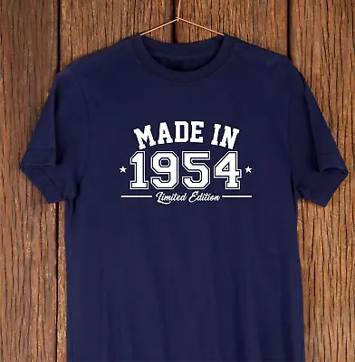 Buy Made In 1954 T-Shirt - Novelty 70th Birthday Gift, 70th Birthday T-Shirt • 13.99£