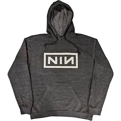 Buy ** Nine Inch Nails Classic NIN Distressed Logo Official PULLOVER HOODY HOODIE ** • 35£