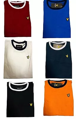 Buy Lyle And Scott Short Sleeve Contrast Crew Neck T-shirt Brand New • 8.99£