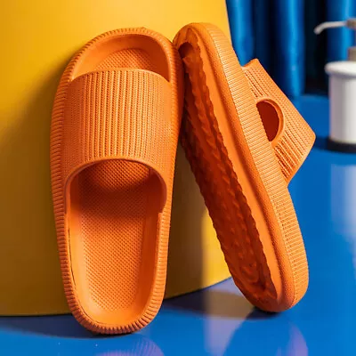 Buy Cool Slippers Anti-Slip Home Couples Slippers Elastic For Walking (Orange 36-37) • 6.83£