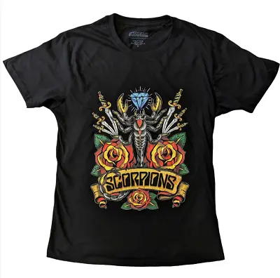 Buy Scorpions Unisex T-shirt: Traditional Tattoo Official Merch Size Large New • 18.59£