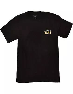 Buy VANS Womens Classic Fit Graphic T-Shirt Top UK 10 Small Black Cotton AK10 • 8.32£