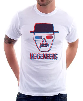 Buy Breaking Bad Heisenberg 3D Crystal Meth Printed White Cotton T-shirt OZ9767 • 13.95£
