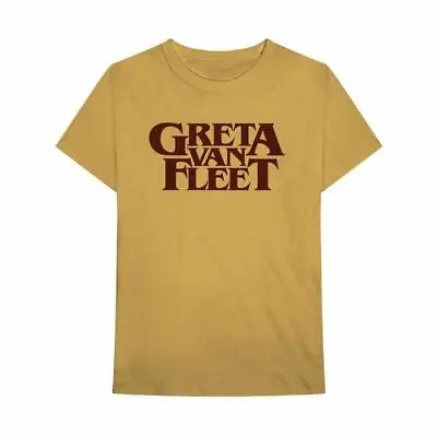 Buy Greta Van Fleet Logo - Official Men's Gold T-Shirt • 16.95£