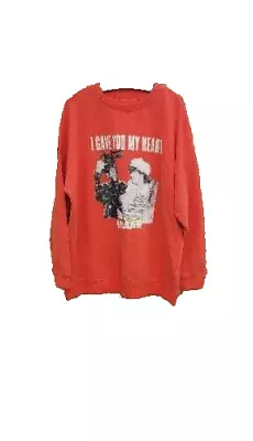 Buy Red Crew Neck Long Sleeve Top T-shirt Size UK 22 Xxl WHAM XMAS LAST CHRISTMAS • 14.99£