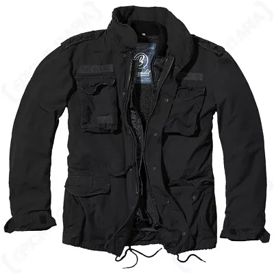 Buy Brandit Military M65 Giant Field Jacket Coat - Black - Outdoors Hiking Trekking • 103.95£