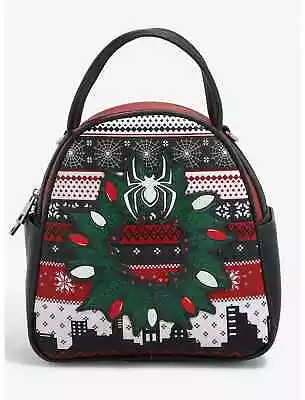Buy Marvel Spider-Man Christmas Sweater Mini Backpack / Crossbody Bag Glow-N-Dark • 56.69£