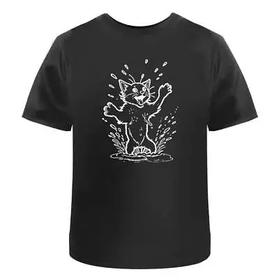 Buy 'Cat Splashing In Water' Men's / Women's Cotton T-Shirts (TA046019) • 11.99£