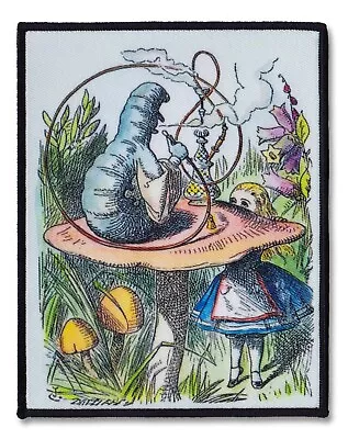 Buy Alice In Wonderland Sew-on Patch Caterpillar Mushroom Lewis Carroll Kitsch • 3.95£