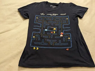 Buy Pac Man T Shirt S Small 18 P2p  Blue Excellent Condition Worn Once Video Game • 14.99£
