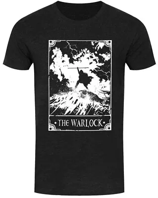 Buy The Warlock Tarot Card, Heather Black T-Shirt, Gothic Supernatural, Deadly Tarot • 19.95£