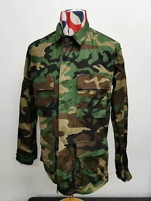Buy Vintage Camoflage Ripstop Jacket, Side Fastenings Size Medium Regular Unworn • 30£