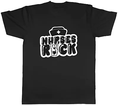 Buy Nurses Rock Mens T-Shirt Nurse Appreciation Thank You Unisex Tee Gift • 8.99£