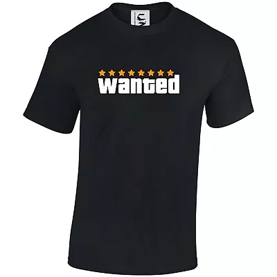Buy Gamer Gaming T-shirt Wanted Stars G.T.A Gaming Shirt Top Adult Teen & Kids Sizes • 9.99£