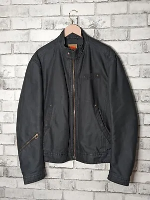 Buy Hugo Boss Orange Mens Black Smart Casual Jacket Biker Style Coat. Size Medium  • 45.99£