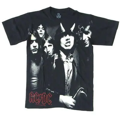 Buy AC/DC Highway To Hell Group Large Print Official Men's Black T-Shirt • 16.95£