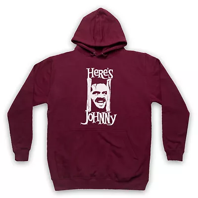 Buy Here's Johnny Unofficial The Shining Kubrick Film Jack Adults Unisex Hoodie • 25.99£