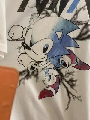 Buy Sonic The Hedgehog Mens T-shirt White 3XL Sega Official CG SA3 • 10£