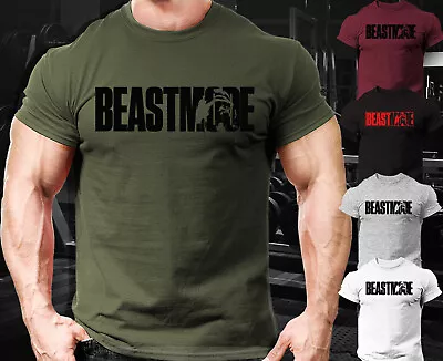 Buy Beast Mode ,exercise ,  Gym, Workout, Bodybuilding ,casual Training  T-shirt  • 11.99£