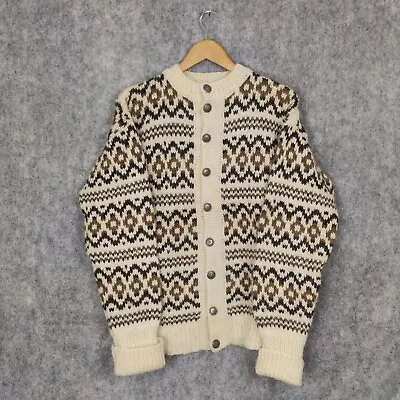 Buy Stobi Cardigan Medium Icelandic Lopi Wool Knit Lopapeysa Scandi Vintage 80s • 149.99£