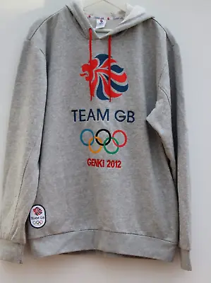 Buy TEAM GB Hoodie GENKI 2012 Grey Pullover London Olympics Mens Large L • 29.95£