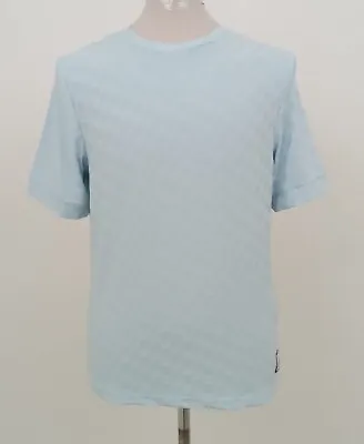 Buy Men's Prevu Dune T-Shirt Blue Short Sleeve Geometric-Pattern Logo Crew New* F1 • 9.99£