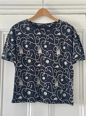 Buy Uniqlo UT Disney Women's Navy Blue Cinderella T-Shirt Top XS UK 6-8 EU 34-36 NEW • 11.99£