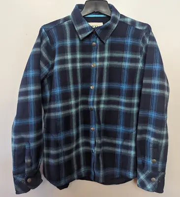 Buy Orvis Shirt Womens L Blue Plaid Flannel Fleece Lined Jacket Chore Casual Ranch • 23.89£