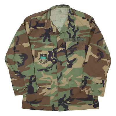 Buy Woodland Army Mens Military Jacket Green Camouflage S • 19.99£